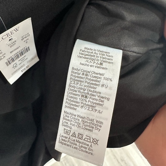 J Crew scalloped black camisole NWT - Picture 4 of 4